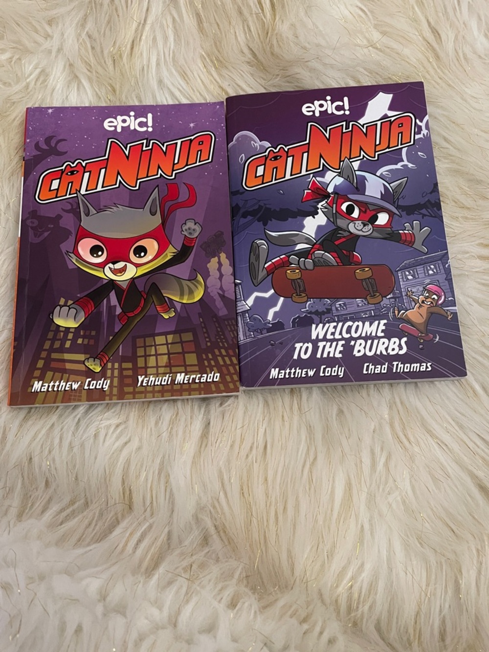 Cat Ninja Graphic Novels - Purple Cover Set